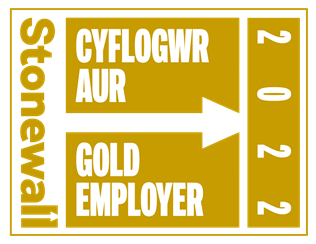 Stonewall - Cyflogwr Aur - Gold Employer - 2022